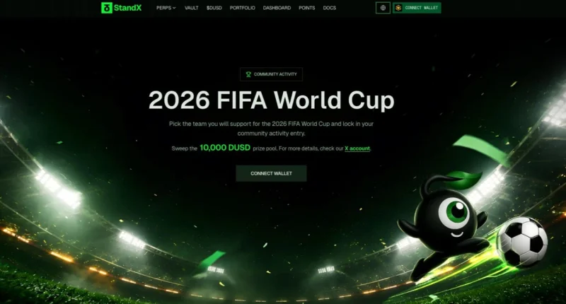 스탠드엑스, 2026 월드컵 트레이딩 캠페인 출시…최대 7천 DUSD 규모