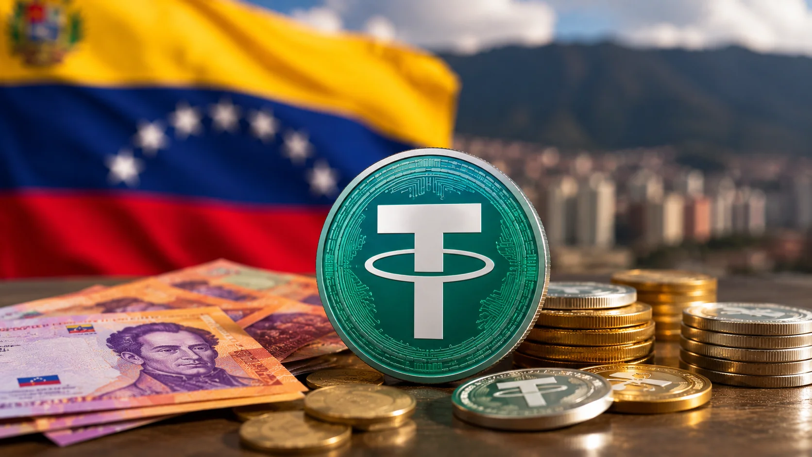 베네수엘라, USDT 프리미엄 급등…법정화폐 불안에 스테이블코인 수요 폭증