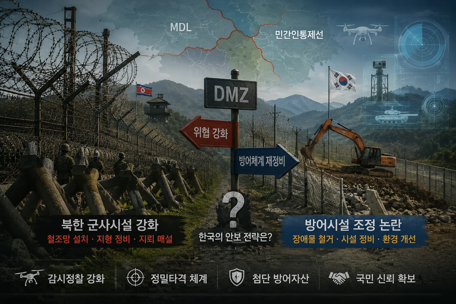 "북한은 철조망 치는데 우리는 철거?"... 안보 논란 확산