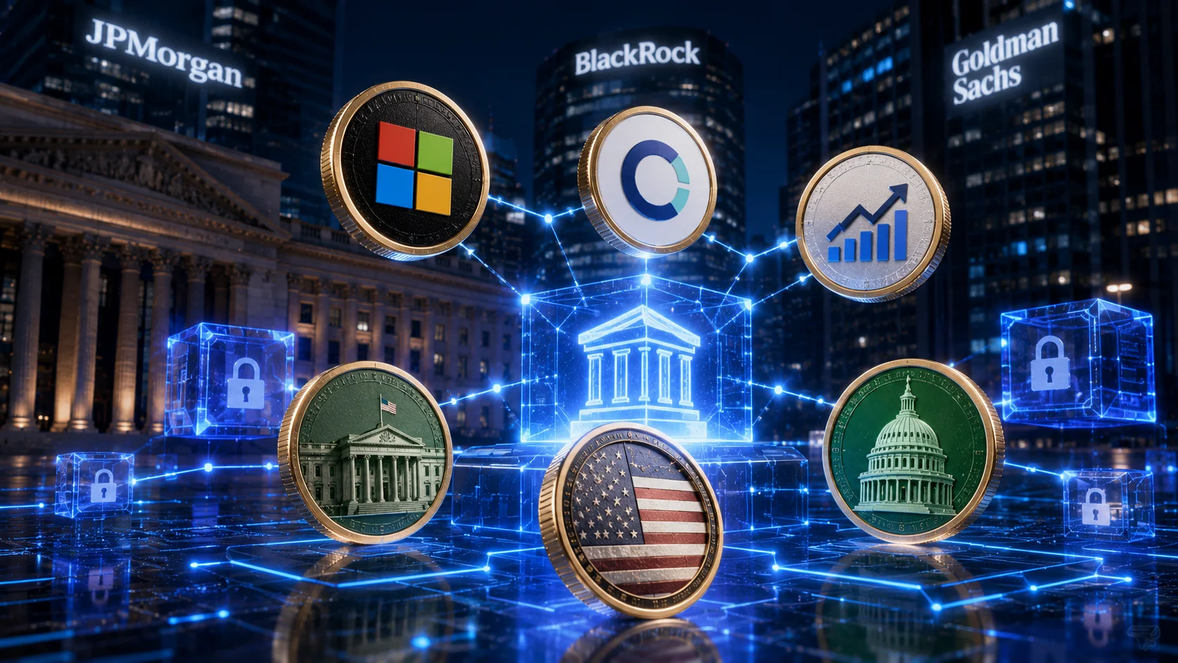 JP모건·블랙록·골드만삭스, DTCC 증권 토큰화 시범사업 참여