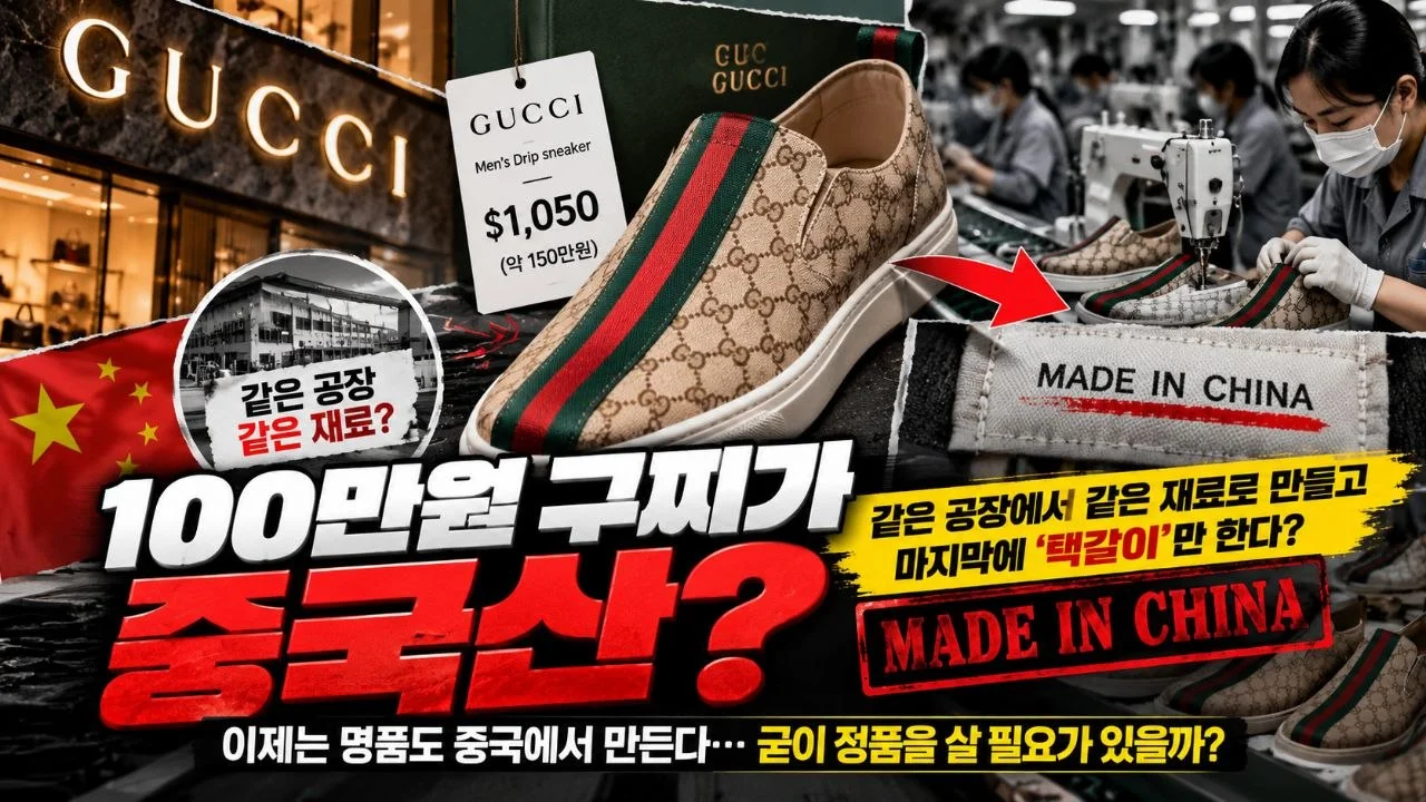 “100만원 구찌가 중국산?”…같은 공장·같은 재료라면, 우리는 명품 로고에 얼마를 내고 있을까